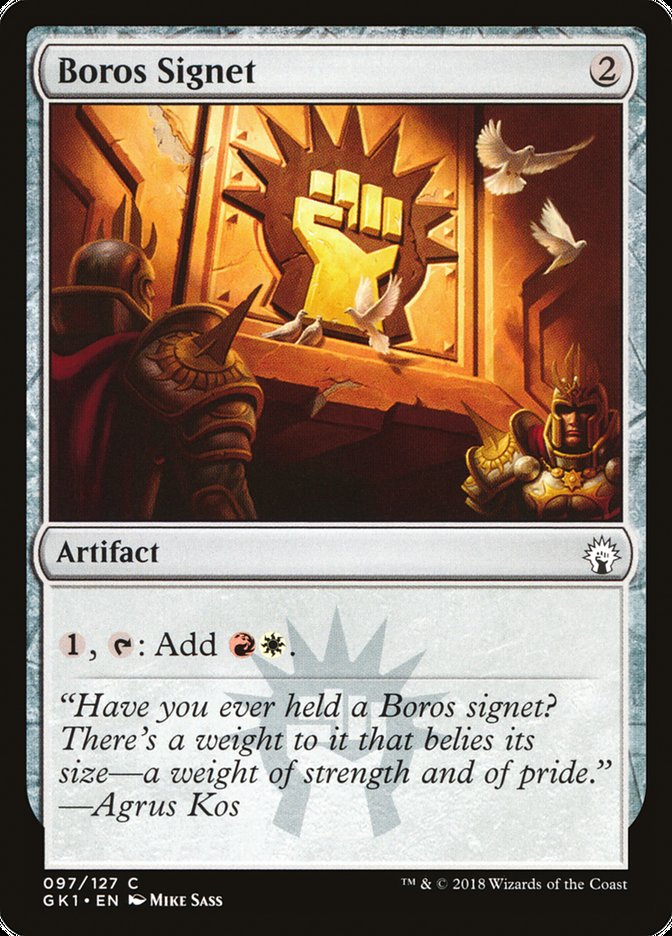 Boros Signet [Guilds of Ravnica Guild Kit] | Gate City Games LLC