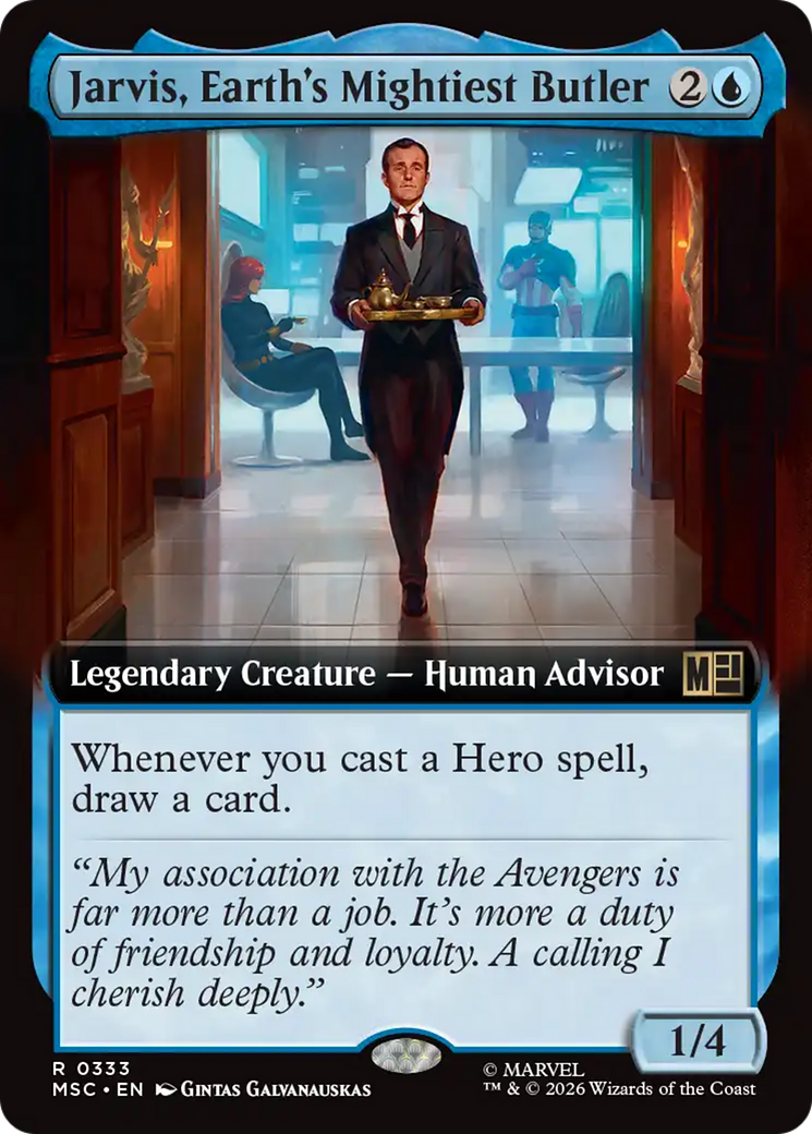 Jarvis, Earth's Mightiest Butler (Extended Art) [Marvel Super Heroes Commander] | Gate City Games LLC