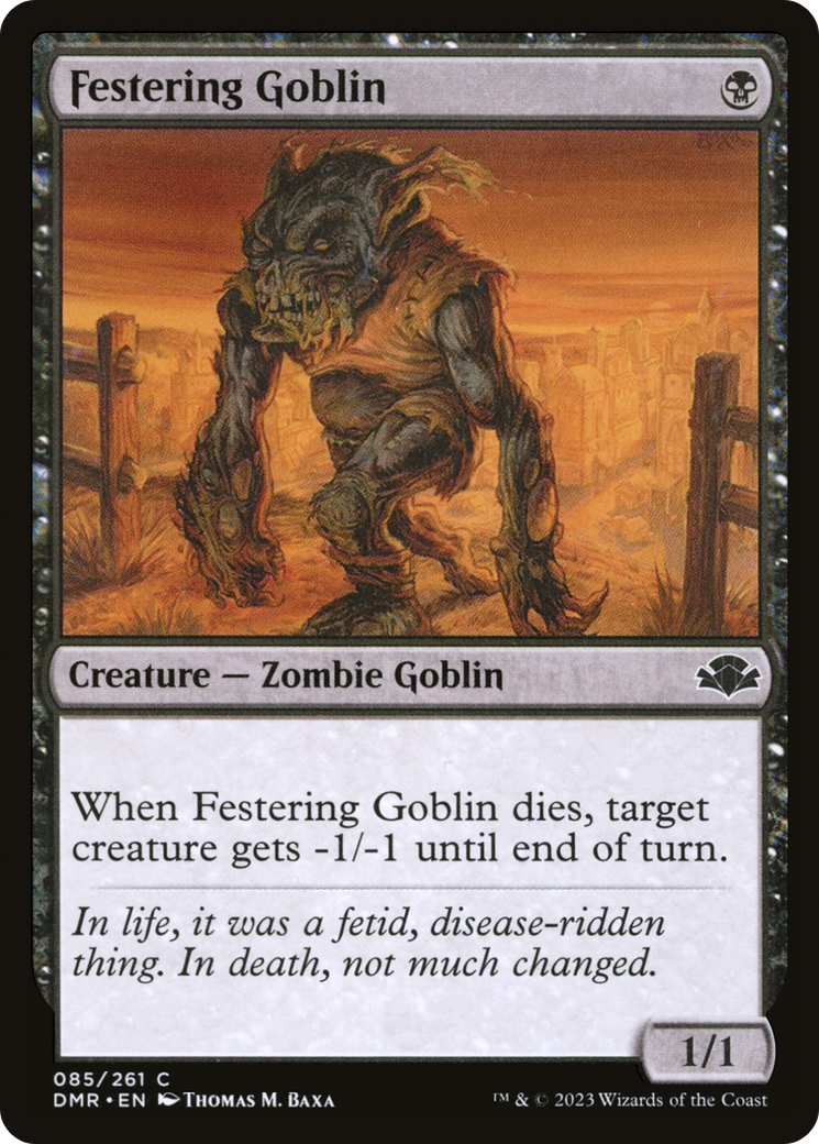 Festering Goblin [Dominaria Remastered] | Gate City Games LLC