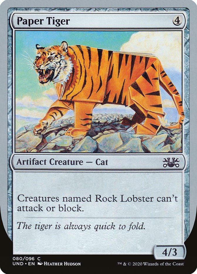 Paper Tiger [Unsanctioned] | Gate City Games LLC