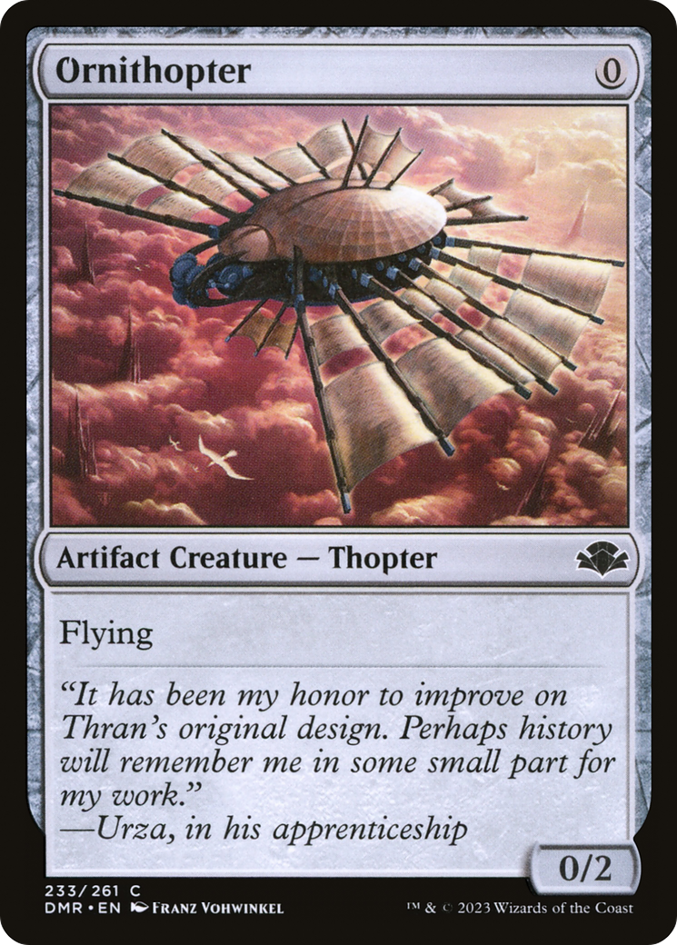 Ornithopter [Dominaria Remastered] | Gate City Games LLC