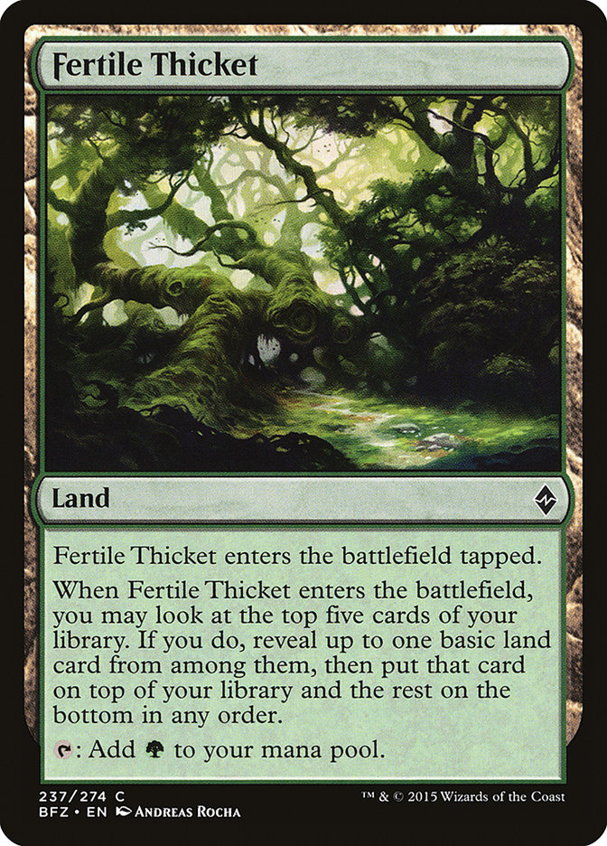 Fertile Thicket [Battle for Zendikar] | Gate City Games LLC