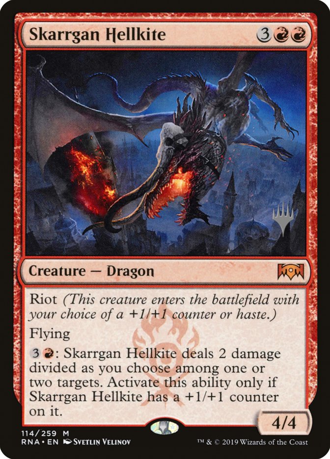 Skarrgan Hellkite (Promo Pack) [Ravnica Allegiance Promos] | Gate City Games LLC