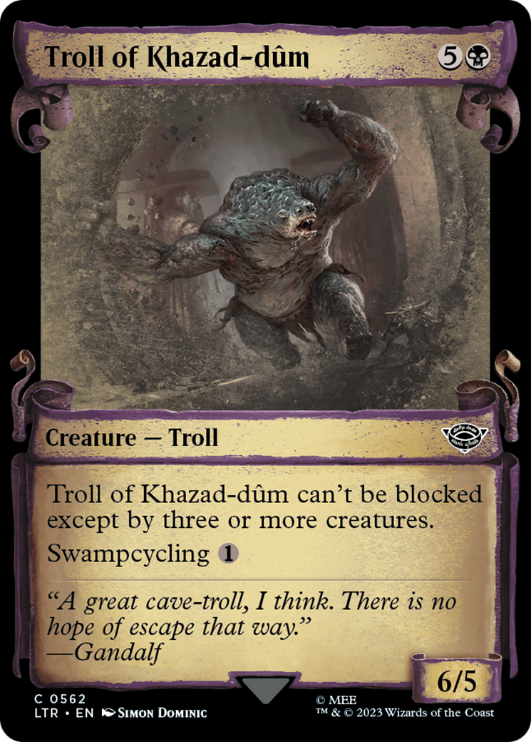 Troll of Khazad-dum [The Lord of the Rings: Tales of Middle-Earth Showcase Scrolls] | Gate City Games LLC