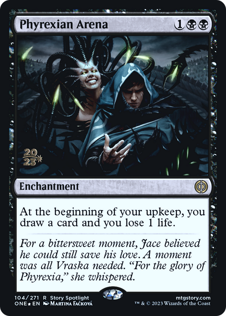 Phyrexian Arena [Phyrexia: All Will Be One Prerelease Promos] | Gate City Games LLC