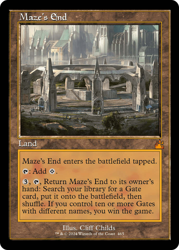 Maze's End (Retro Frame) [Ravnica Remastered] | Gate City Games LLC