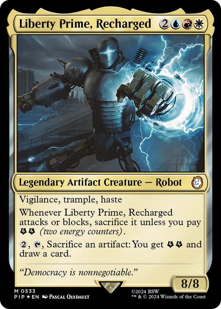 Liberty Prime, Recharged (Surge Foil) [Fallout] | Gate City Games LLC