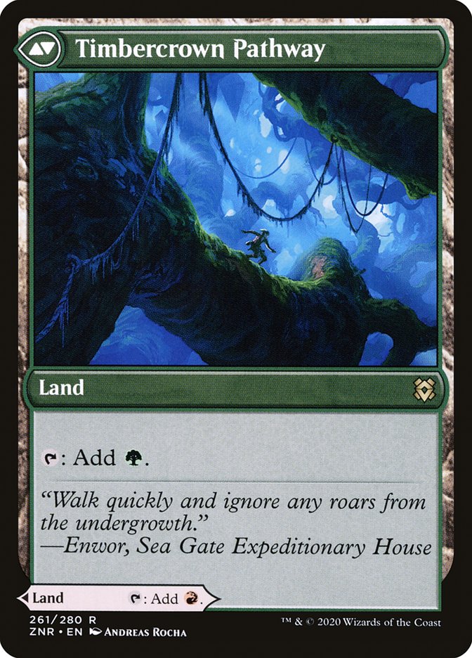 Cragcrown Pathway // Timbercrown Pathway [Zendikar Rising] | Gate City Games LLC