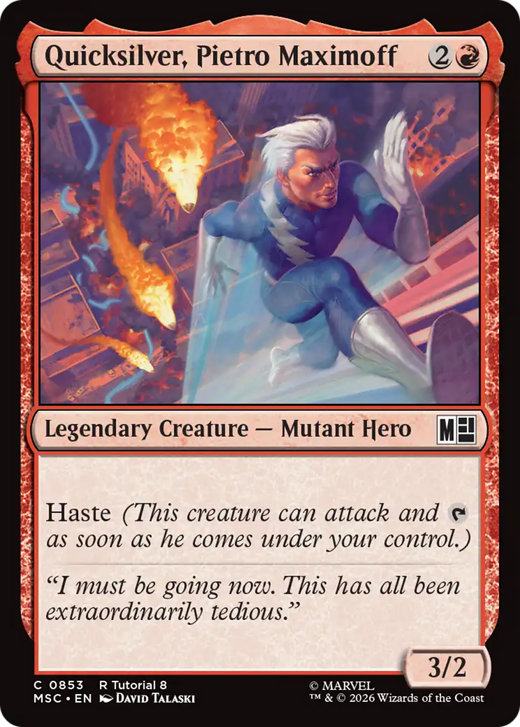 Quicksilver, Pietro Maximoff (0853) [Marvel Super Heroes Commander] | Gate City Games LLC