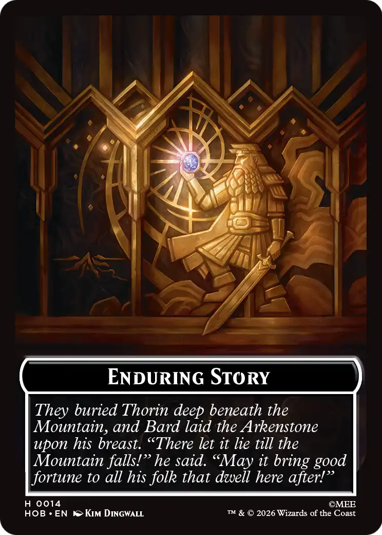 On an Adventure // Enduring Story Double Sided Token [The Hobbit Tokens] | Gate City Games LLC