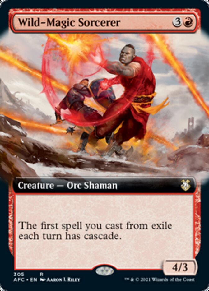 Wild-Magic Sorcerer (Extended Art) [Dungeons & Dragons: Adventures in the Forgotten Realms Commander] | Gate City Games LLC