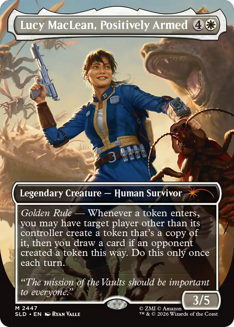 Lucy MacLean, Positively Armed [Secret Lair Drop Series] | Gate City Games LLC
