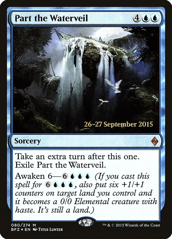 Part the Waterveil [Battle for Zendikar Prerelease Promos] | Gate City Games LLC