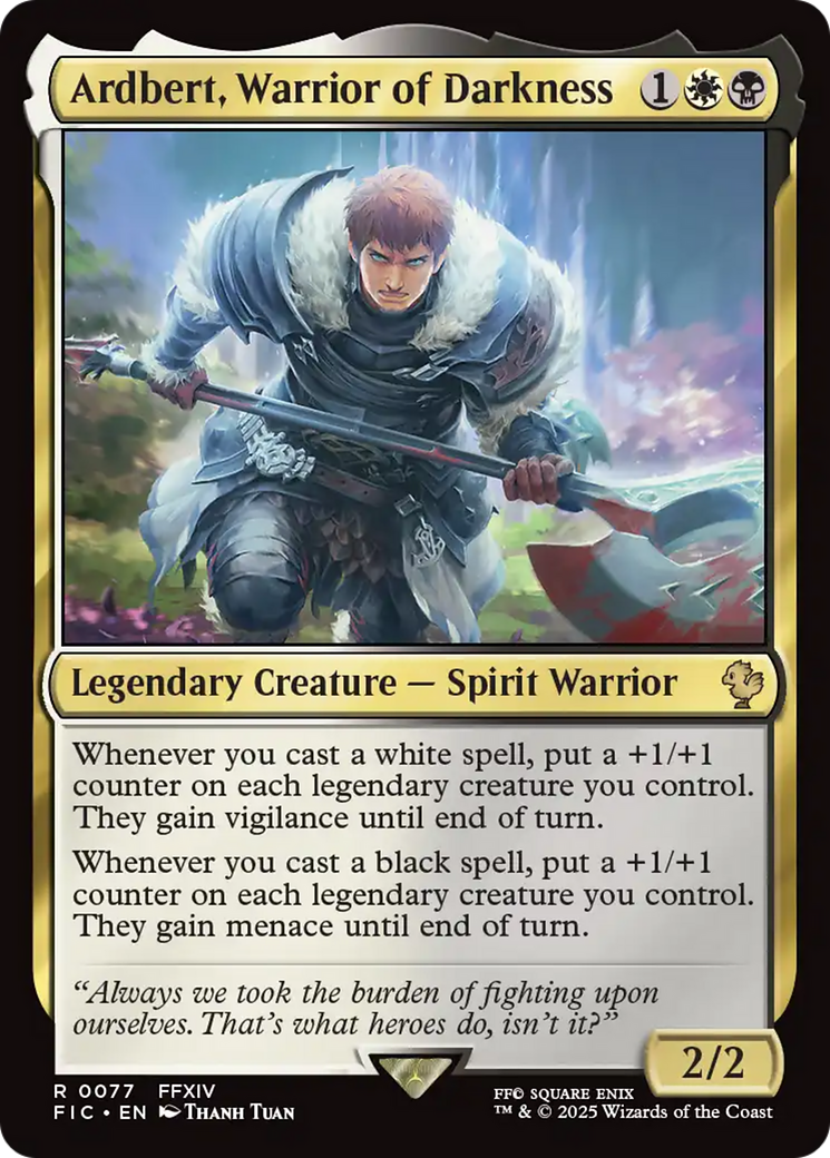 Ardbert, Warrior of Darkness [FINAL FANTASY Commander] | Gate City Games LLC
