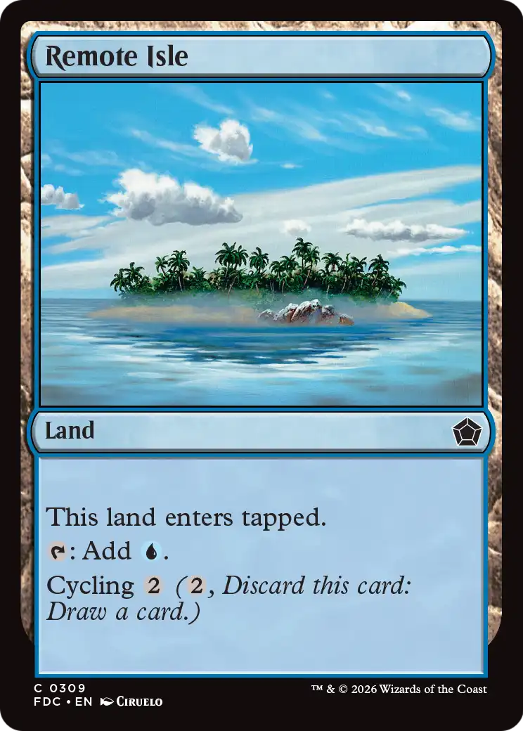 Remote Isle [Foundations Commander] | Gate City Games LLC