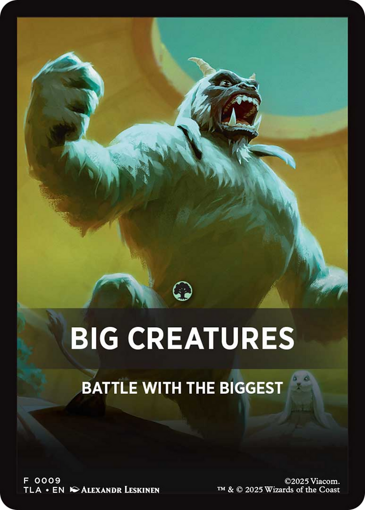 Big Creatures Theme Card [Avatar: The Last Airbender] | Gate City Games LLC