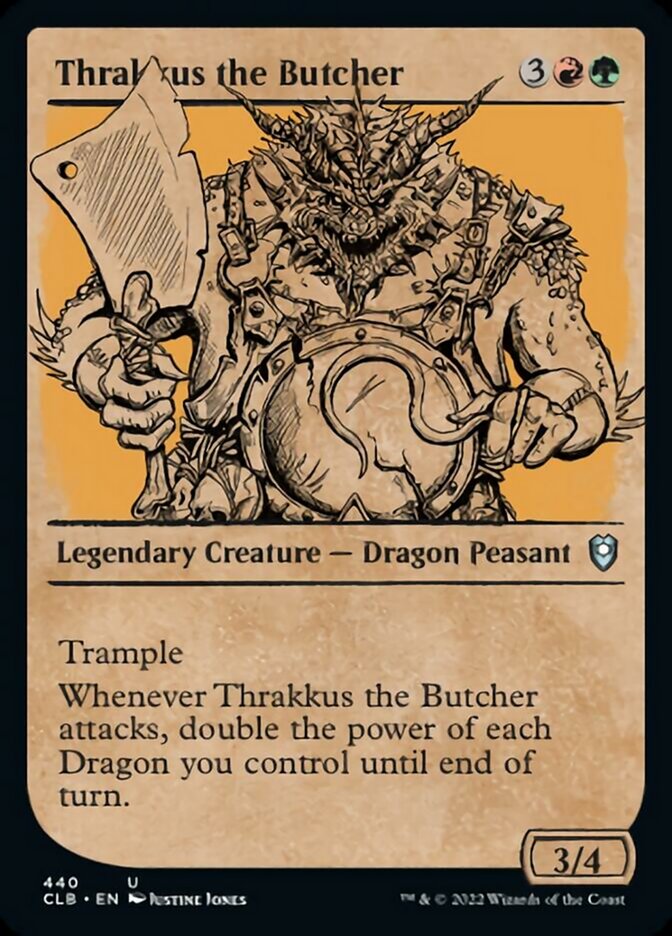Thrakkus the Butcher (Showcase) [Commander Legends: Battle for Baldur's Gate] | Gate City Games LLC