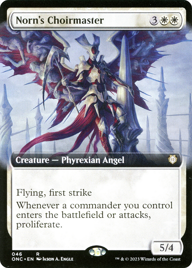 Norn's Choirmaster (Extended Art) [Phyrexia: All Will Be One Commander] | Gate City Games LLC