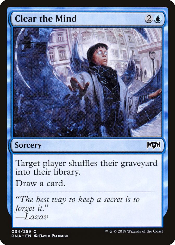 Clear the Mind [Ravnica Allegiance] | Gate City Games LLC