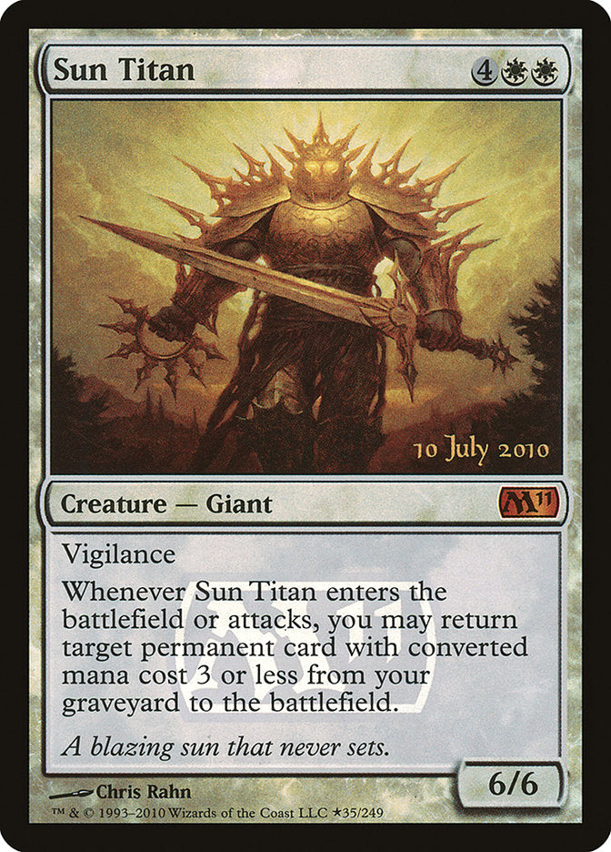 Sun Titan [Magic 2011 Prerelease Promos] | Gate City Games LLC