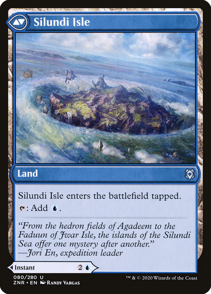 Silundi Vision // Silundi Isle [Zendikar Rising] | Gate City Games LLC