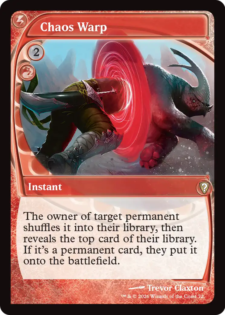 Chaos Warp (Future Sight) [Mystery Booster: Commander Edition] | Gate City Games LLC