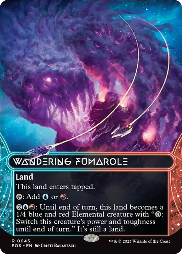 Wandering Fumarole (0045) (Borderless) [Edge of Eternities: Stellar Sights] | Gate City Games LLC