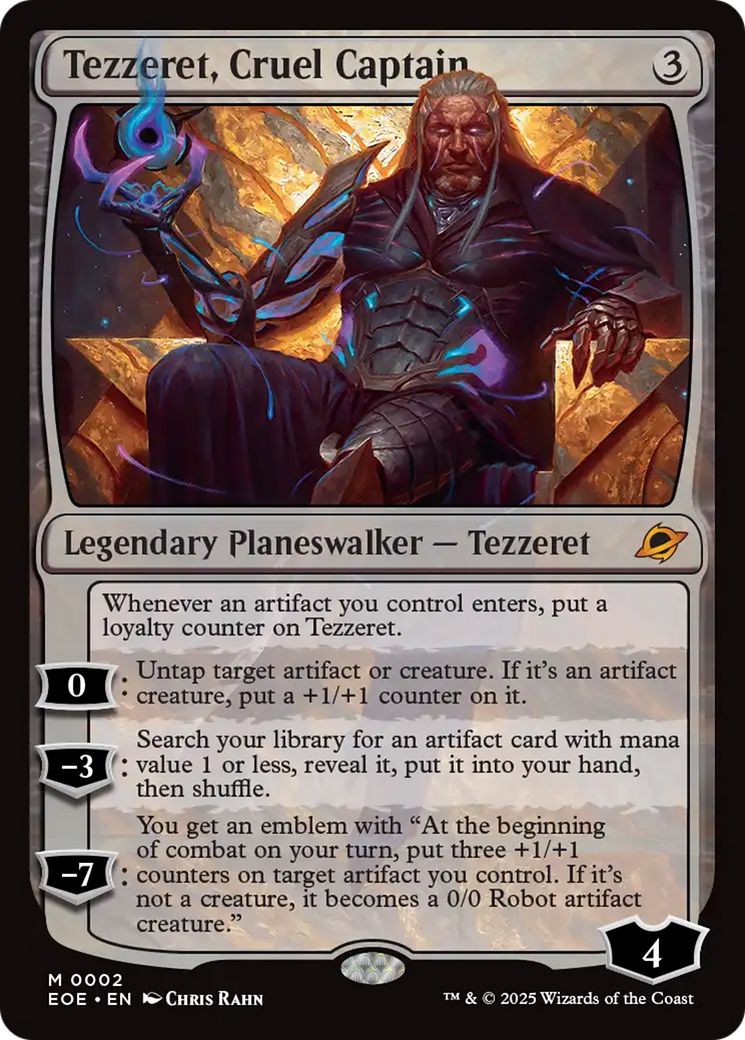 Tezzeret, Cruel Captain [Edge of Eternities] | Gate City Games LLC