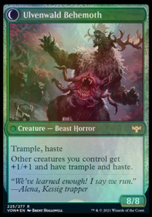 Ulvenwald Oddity // Ulvenwald Behemoth [Innistrad: Crimson Vow Prerelease Promos] | Gate City Games LLC