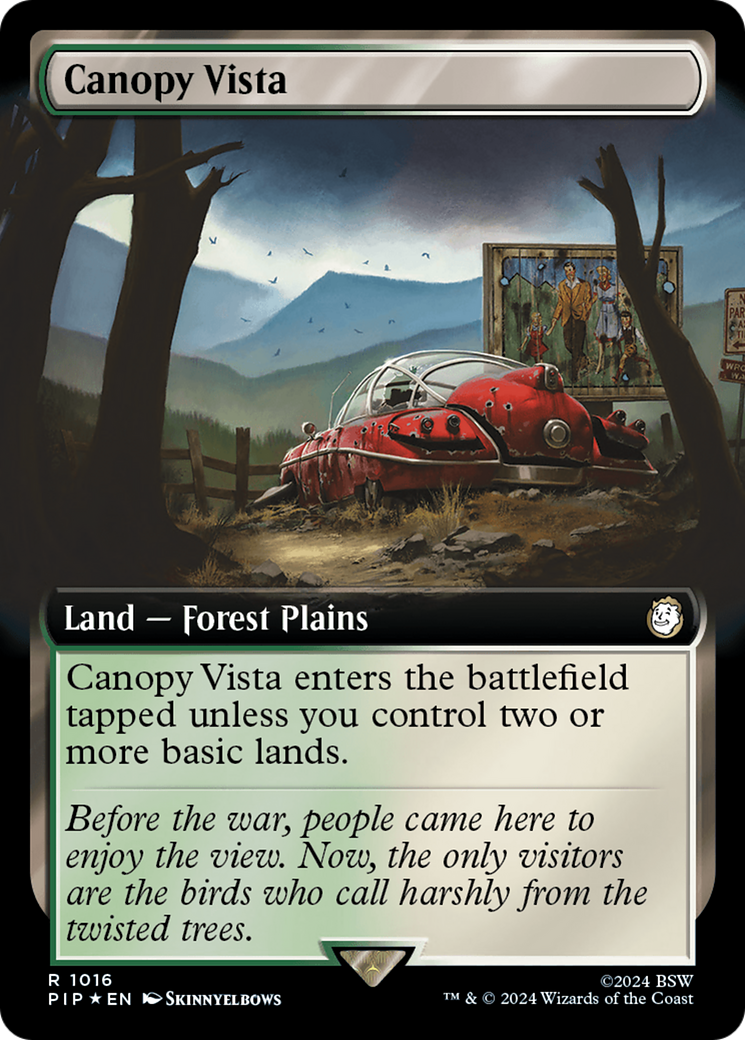 Canopy Vista (Extended Art) (Surge Foil) [Fallout] | Gate City Games LLC