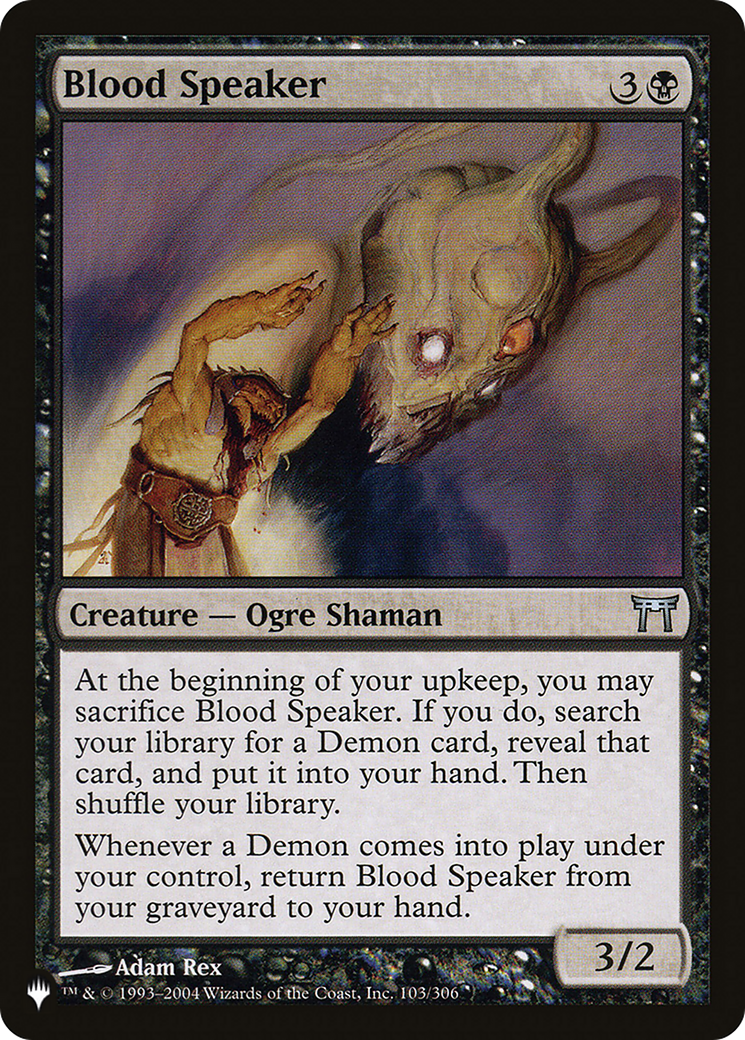 Blood Speaker [The List Reprints] | Gate City Games LLC