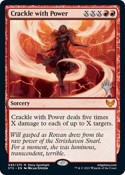 Crackle with Power (Promo Pack) [Strixhaven: School of Mages Promos] | Gate City Games LLC