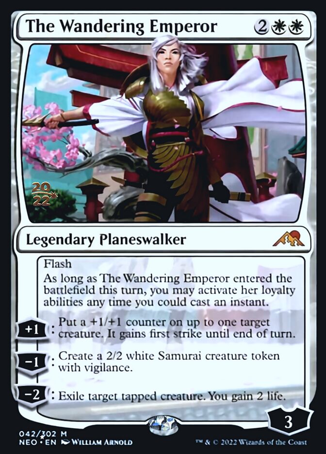 The Wandering Emperor [Kamigawa: Neon Dynasty Prerelease Promos] | Gate City Games LLC