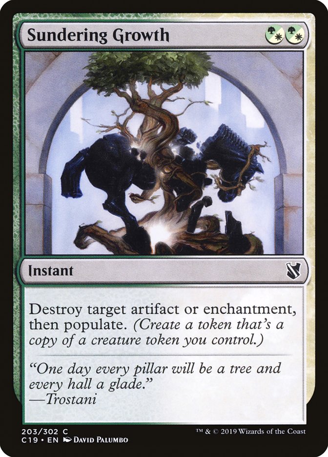 Sundering Growth [Commander 2019] | Gate City Games LLC