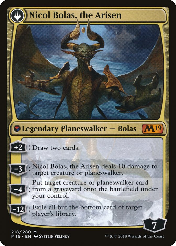 Nicol Bolas, the Ravager // Nicol Bolas, the Arisen [Core Set 2019] | Gate City Games LLC
