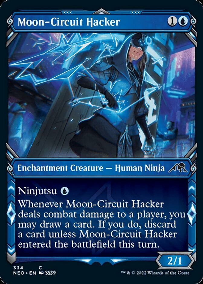 Moon-Circuit Hacker (Showcase Ninja) [Kamigawa: Neon Dynasty] | Gate City Games LLC