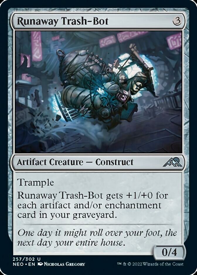 Runaway Trash-Bot [Kamigawa: Neon Dynasty] | Gate City Games LLC