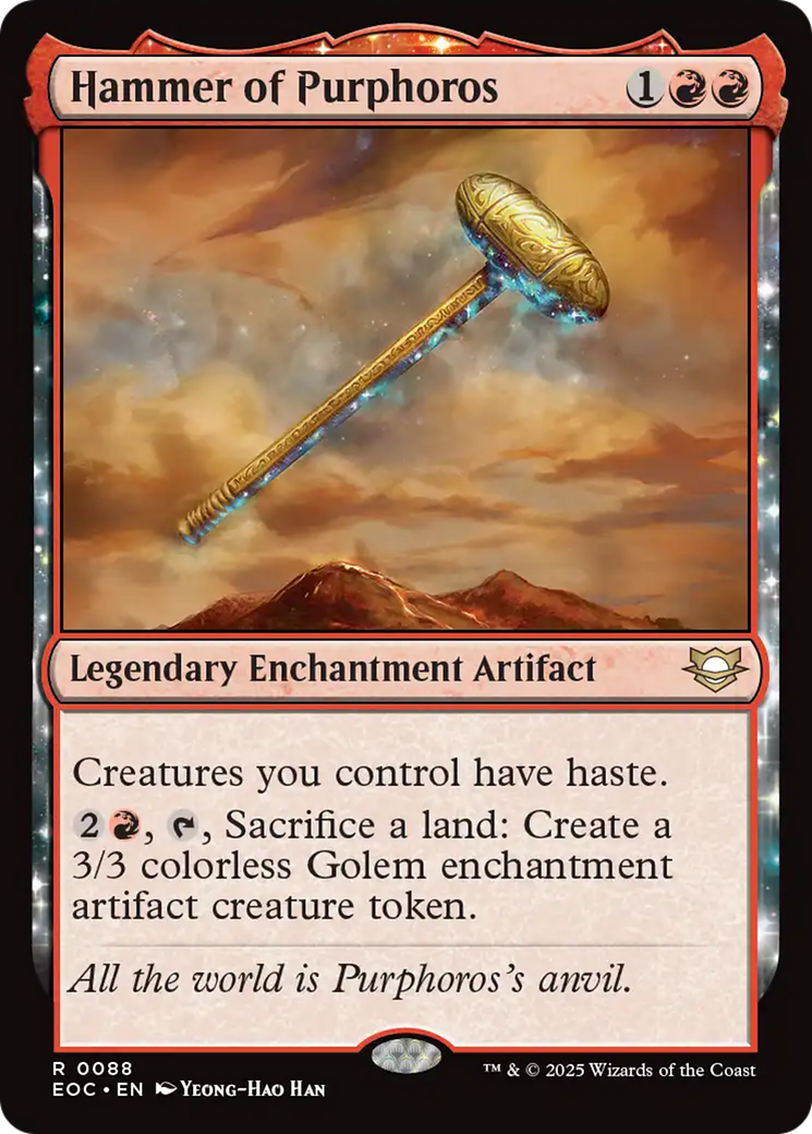 Hammer of Purphoros [Edge of Eternities Commander] | Gate City Games LLC