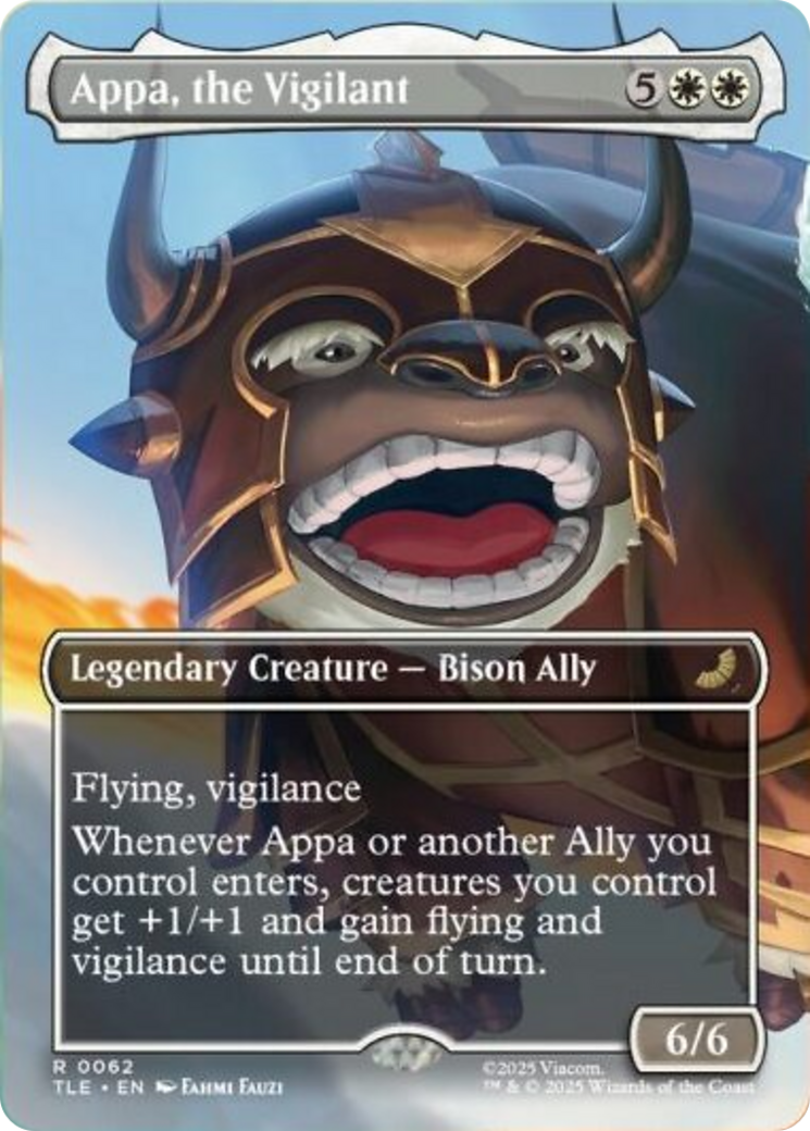 Appa, the Vigilant (Borderless) [Avatar: The Last Airbender: Eternal-Legal] | Gate City Games LLC