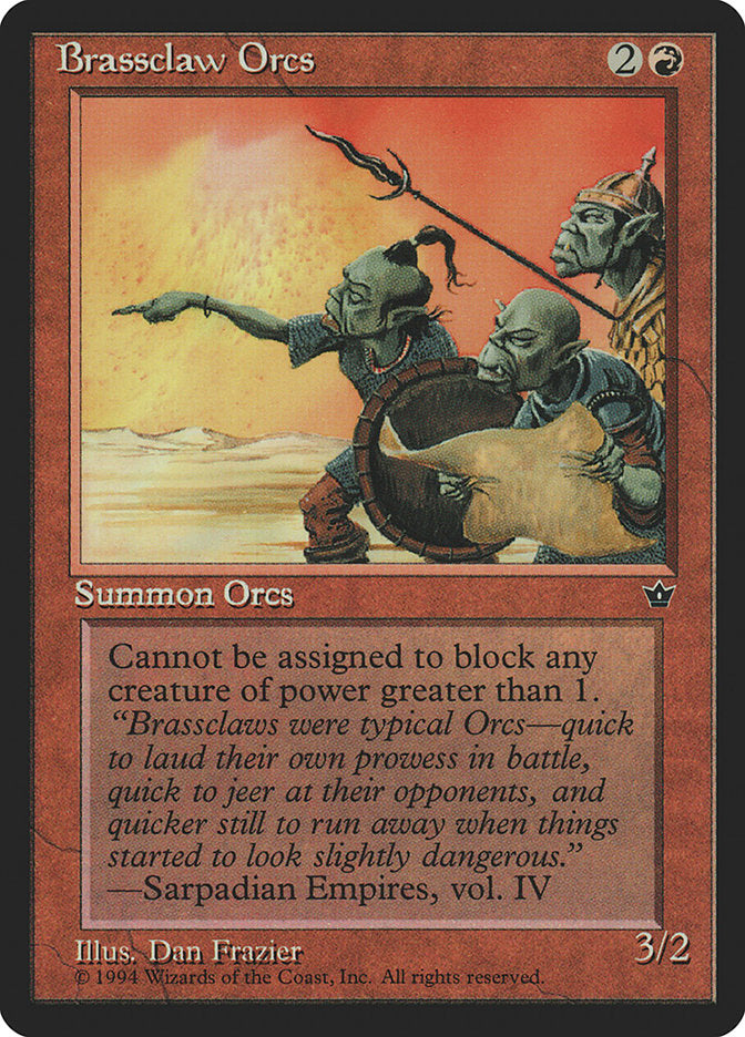 Brassclaw Orcs (Dan Frazier) [Fallen Empires] | Gate City Games LLC