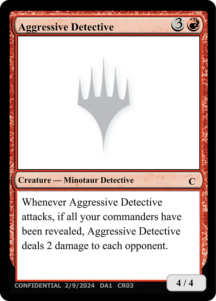 Aggressive Detective [Unknown Event] | Gate City Games LLC