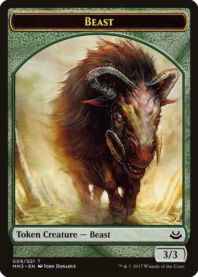 Beast Token (009/021) [Modern Masters 2017 Tokens] | Gate City Games LLC