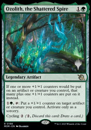 Ozolith, the Shattered Spire (Promo Pack) [March of the Machine Promos] | Gate City Games LLC
