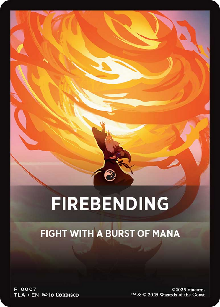 Firebending Theme Card [Avatar: The Last Airbender] | Gate City Games LLC
