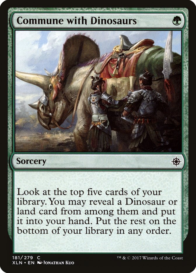 Commune with Dinosaurs [Ixalan] | Gate City Games LLC