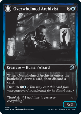 Overwhelmed Archivist // Archive Haunt [Innistrad: Double Feature] | Gate City Games LLC