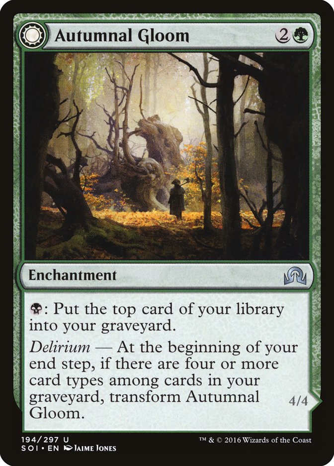 Autumnal Gloom // Ancient of the Equinox [Shadows over Innistrad] | Gate City Games LLC