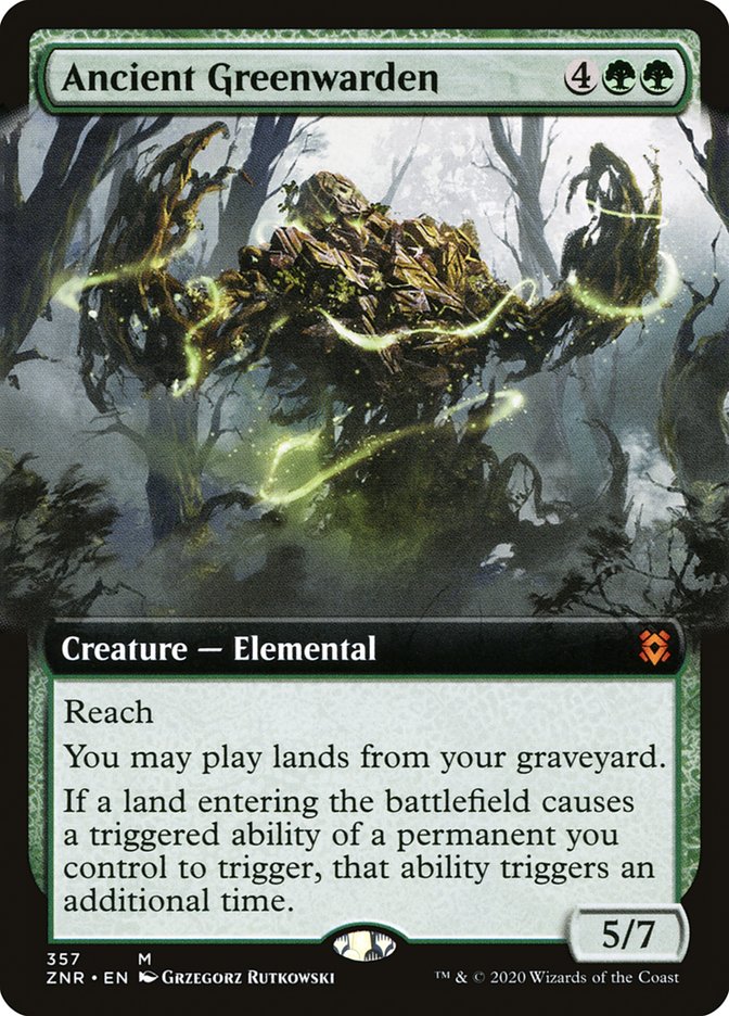 Ancient Greenwarden (Extended Art) [Zendikar Rising] | Gate City Games LLC