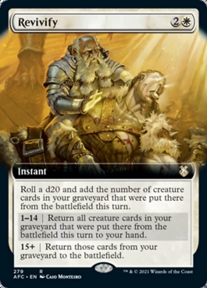 Revivify (Extended Art) [Dungeons & Dragons: Adventures in the Forgotten Realms Commander] | Gate City Games LLC