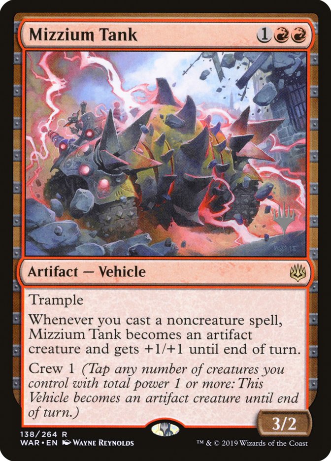 Mizzium Tank (Promo Pack) [War of the Spark Promos] | Gate City Games LLC